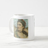 Die geflügelte Dame Digitale Collage Kaffeetasse (Vorderseite Links)