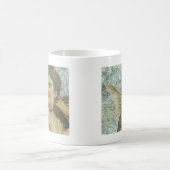 Die geflügelte Dame Digitale Collage Kaffeetasse (Mittel)
