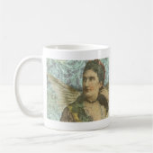 Die geflügelte Dame Digitale Collage Kaffeetasse (Links)