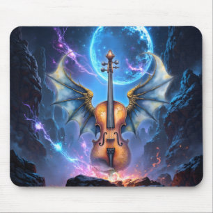 Die geflügelte Violine der mondbeschienenen Reiche Mousepad