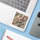 Die Gefräßigen Verdants – Gotischer Viktorianismus Aufkleber (Laptop mit iPhone)