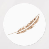 .Die gefriergetrockneten Federetiketten Etiketten (Design 2)