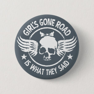 Die gegangene Straße des Mädchens Button