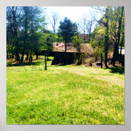 Die gegenüberliegende Aussicht Eine rustikale 100 Poster