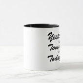 „Die Gegenwart ist ein Geschenk“-Tasse – Minimalis Tasse (Zentrum)