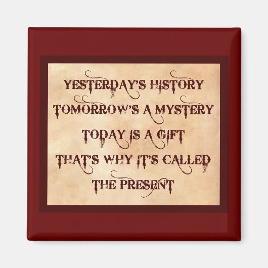 Die Gegenwart Magnet (Vorne)