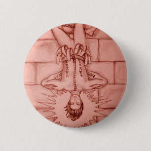 Die gehangene Mann-Tarot-Karte Button