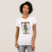 Die gehangene Mann-Tarot-Karte T-Shirt (Vorne ganz)
