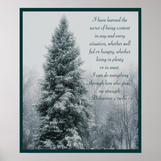 Die geheime Christliche Winterlandschaft Poster (Vorne)