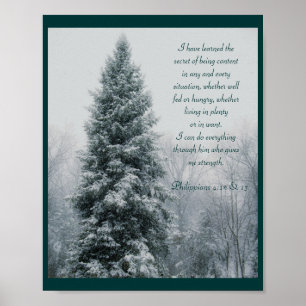 Die geheime Christliche Winterlandschaft Poster