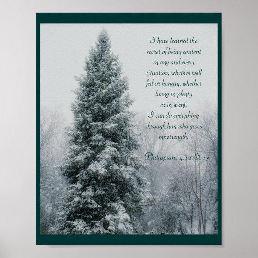Die geheime Christliche Winterlandschaft Poster (Vorne)