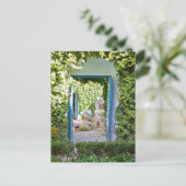 Die geheime Gartentür Postkarte (Stehend Vorderseite)