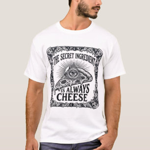 Die geheime Pizza-Zutat - Illuminati-Käse C T-Shirt