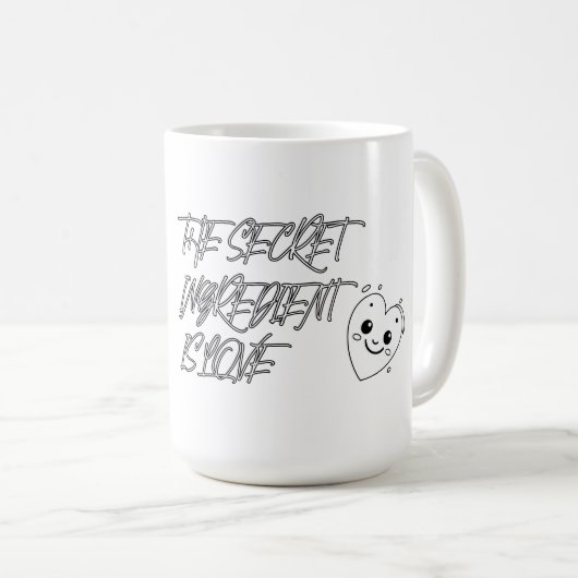 Die geheime Zutat ist LIEBE Kaffeetasse (VorderseiteRechts)