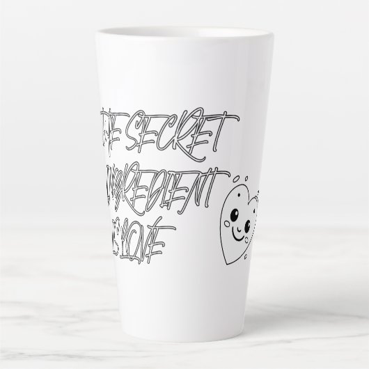 Die geheime Zutat ist LIEBE Milchtasse (Vorderseite)