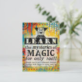 Die Geheimnisse der Magie - Funny Vintage Ad Postkarte (Stehend Vorderseite)
