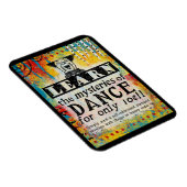 Die Geheimnisse des Tanzes - Funny Vintage Ad Magnet (Rechte Seite)