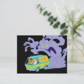 Die geheimnisvolle Maschine entkommt Postkarte (Stehend Vorderseite)