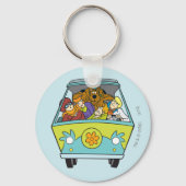 Die geheimnisvolle Maschine ist überfüllt Schlüsselanhänger (Rückseite)