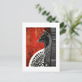 Die geheimnisvollen Abenteuer der Noir Cat Postkarte (Stehend Vorderseite)