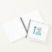 Die Geheimzutat ist immer LIEBE - Rezept Notizblock (Innenseite)