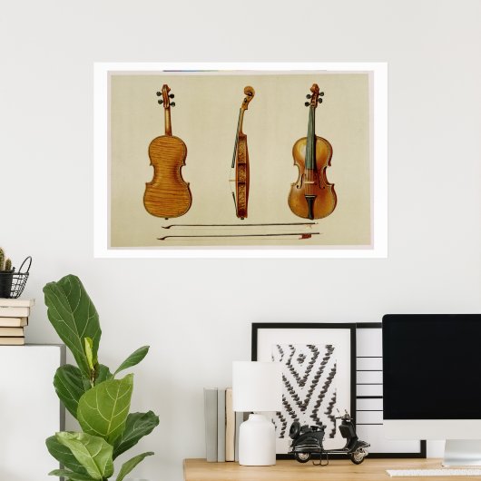 Die Geige Hellier von Antonio Stradivarius (c) Poster (Heimbüro)