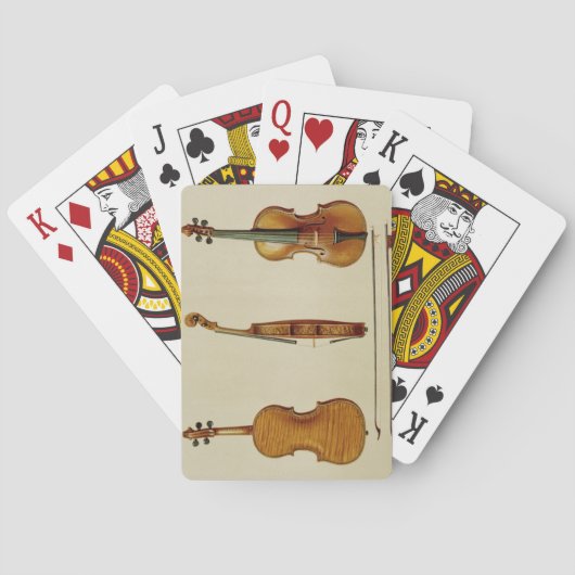 Die Geige Hellier von Antonio Stradivarius (c) Spielkarten (Rückseite)