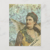 Die geile Lady Digital Collage Postkarte (Vorderseite)