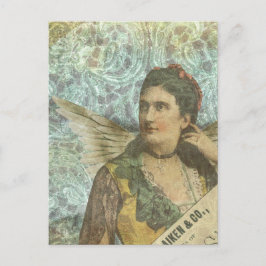 Die geile Lady Digital Collage Postkarte