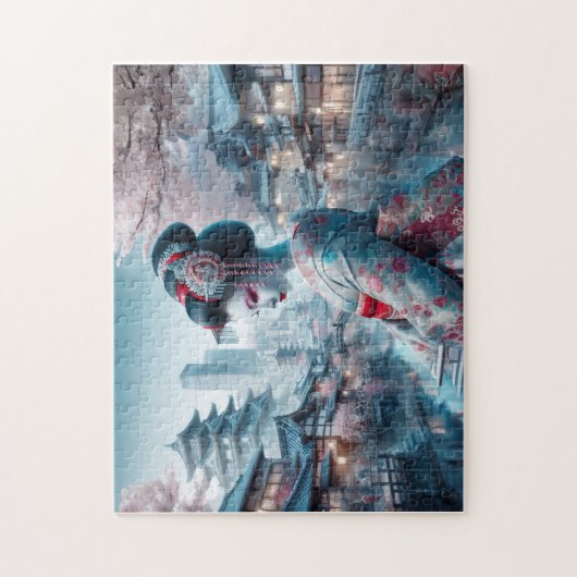 Die Geisha der Moderne Puzzle (Vertikal)