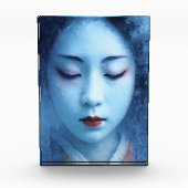 Die Geisha im Eis - Expressiv Fotoblock (Vorderseite)