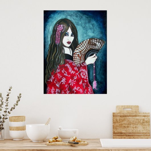 Die Geisha Poster (Küche)