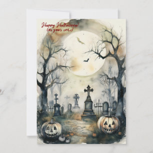 Die geistreiche Grandeur eines großen Halloween Feiertagskarte