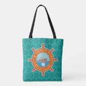 Die gekochte Flasche (Aqua) - Tasche (Rückseite)