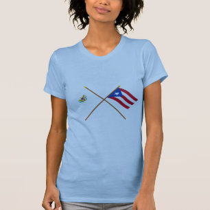 Die gekreuzte US-Jungferninseln u. Puerto- T-Shirt