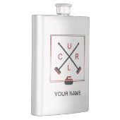 Die gekreuzten Besen, die Flasche kräuseln - Flachmann (Rechts)