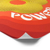 Die gelbe Blume ist mit einem einzigartigen Strick Poster (Ecke)