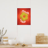 Die gelbe Blume ist mit einem einzigartigen Strick Poster (Küche)