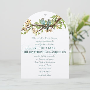 Die gelbe Blumen Aquamarine Aqua Bluebird Hochzeit Einladung