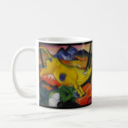 Die gelbe Kuh Franz Marc Kaffeetasse (Links)