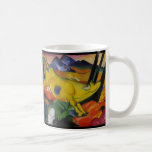 Die gelbe Kuh Franz Marc Kaffeetasse<br><div class="desc">Dieses schöne Vintage abstrakte Bild ist von einer Malerei durch deutschen Künstler Franz Marc - circa 1900-Titled "gelbe Kuh". Macht ein wunderbares Geschenk! Fügen Sie eine Tasche der Süßigkeit für eine spezielle Touch hinzu.</div>