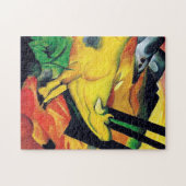 Die gelbe Kuh von Franz Marc Puzzle (Horizontal)