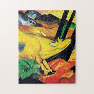Die gelbe Kuh von Franz Marc Puzzle