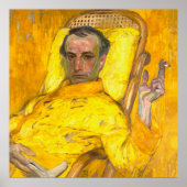 Die gelbe Skala, der Mensch raucht eine Zigarette Poster (Vorne)