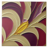 Die gelbe Tulip-Wand der 70er Jahre ist modern und Fliese (Vorderseite)