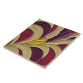 Die gelbe Tulip-Wand der 70er Jahre ist modern und Fliese (Seite)