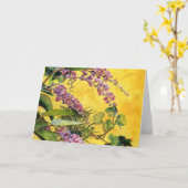 "Die gelbe Wand-" Karte (Gelbe Blume)