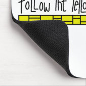 Die gelbe Ziegelstein-Straße Mousepad (Ecke)