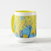 Die gelben Bäume Tasse (Vorderseite Links)