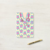 Die gelben medizinischen Insel-Schildkröten Post-it Klebezettel (Auf Schreibtisch)